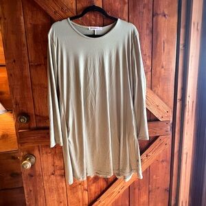 Doublju Sage Green Long Sleeve Tunic